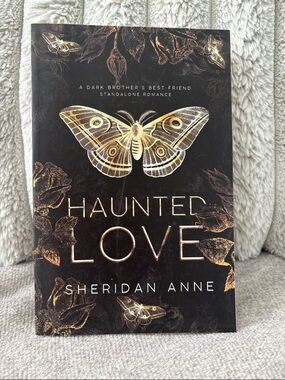 Haunted Love by Sheridan Anne - Black & Gold Decorative Book Cover